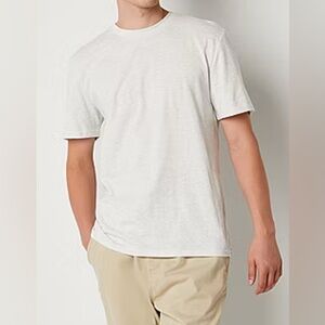 New-Arizona Jean Company Heather White Short Sleeve Tee